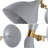 Bloomsdale 1 - Light White/Brass Gold Wallchiere-876110408