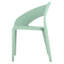 Haze Polypropylène simple - 4 chaises d'appoint pour les rassemblements pop-up, finition, zéro entretien, décoration intérieure confortable pour 4 chaises longues, construction aquatique, confort lombaire, solution de rangement empilable