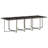  Patio Dining Set Set Of 14 Gray PE Rattan 14-Seater Foldable