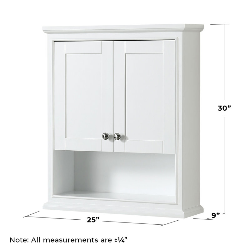 Deborah Bathroom Storage, White/Chrome