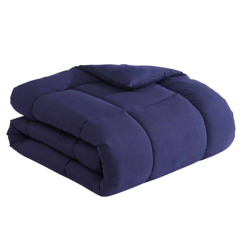 Édredon en duvet synthétique toutes saisons, Double / Grand, Bleu vareuse