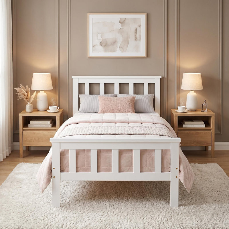 Machen Bed, White
