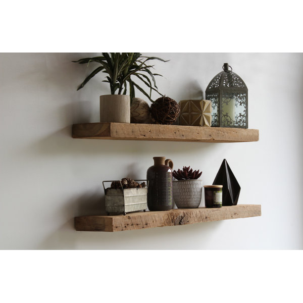 One Long Kitchen & Laundry Rustic Industrial Floating Shelf, Flat