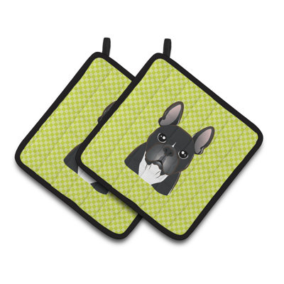 Cuisinier poignée bouledogue french french caroline Checkerboard