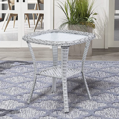 Square Outdoor Side Table , 20 " W 20 " D