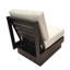 Chaise longue d'extérieur en métal avec coussins Sunbrella Lucca