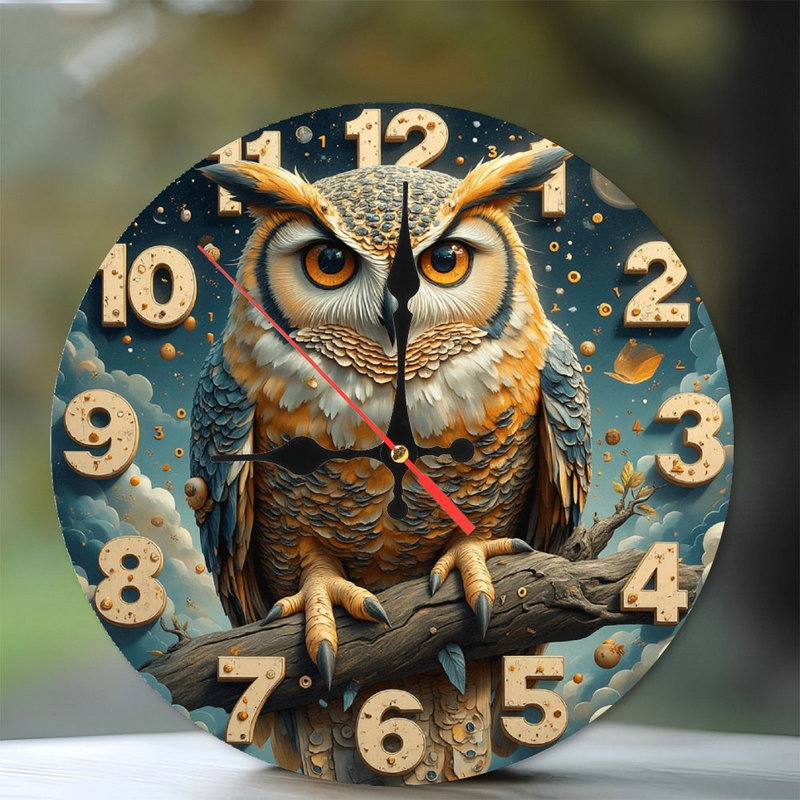 Elegant Eagle Clock