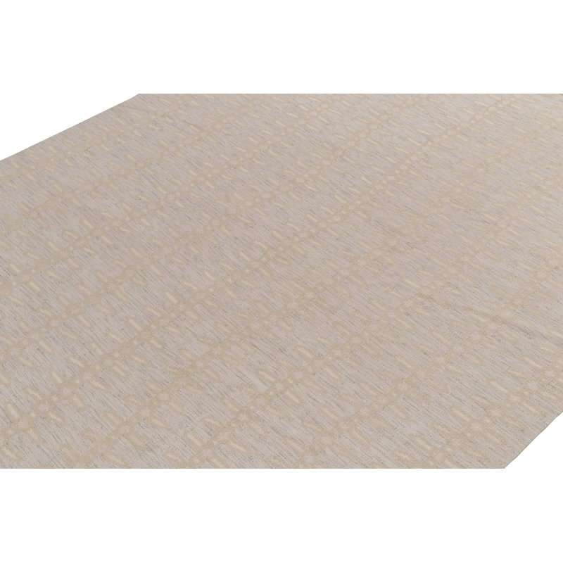 Scandinavian Wool Geometric Area Rug, Rectangle 12' x 16'