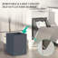 Tilt-Out Laundry Hamper Cabinet With Drawer,Laundry Storage Basket For Bathroom-1168313334