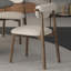 Ensemble de table de salle à manger en bois massif gris fritté gris-108353409