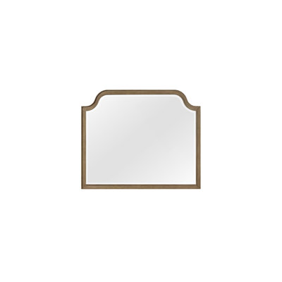 Tarrington Shaped Landscape Mirror - Almond