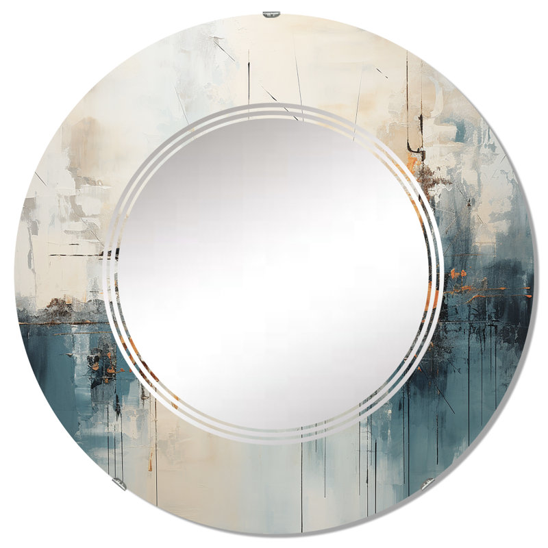 Miroir mural Minimalisme Ephemeral Power, moderne, 32 po x 32 po