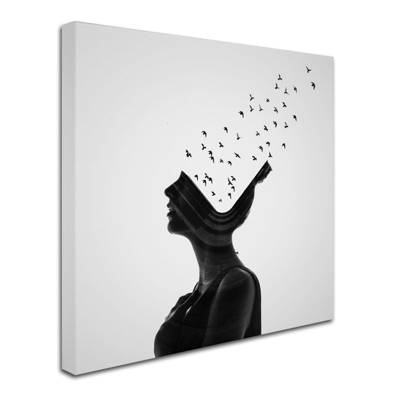 " Flying Thoughts " by Erkin Demir, 14" H x 14" W
