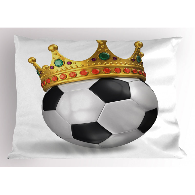 Très grand taie décorative Soccer, Simple