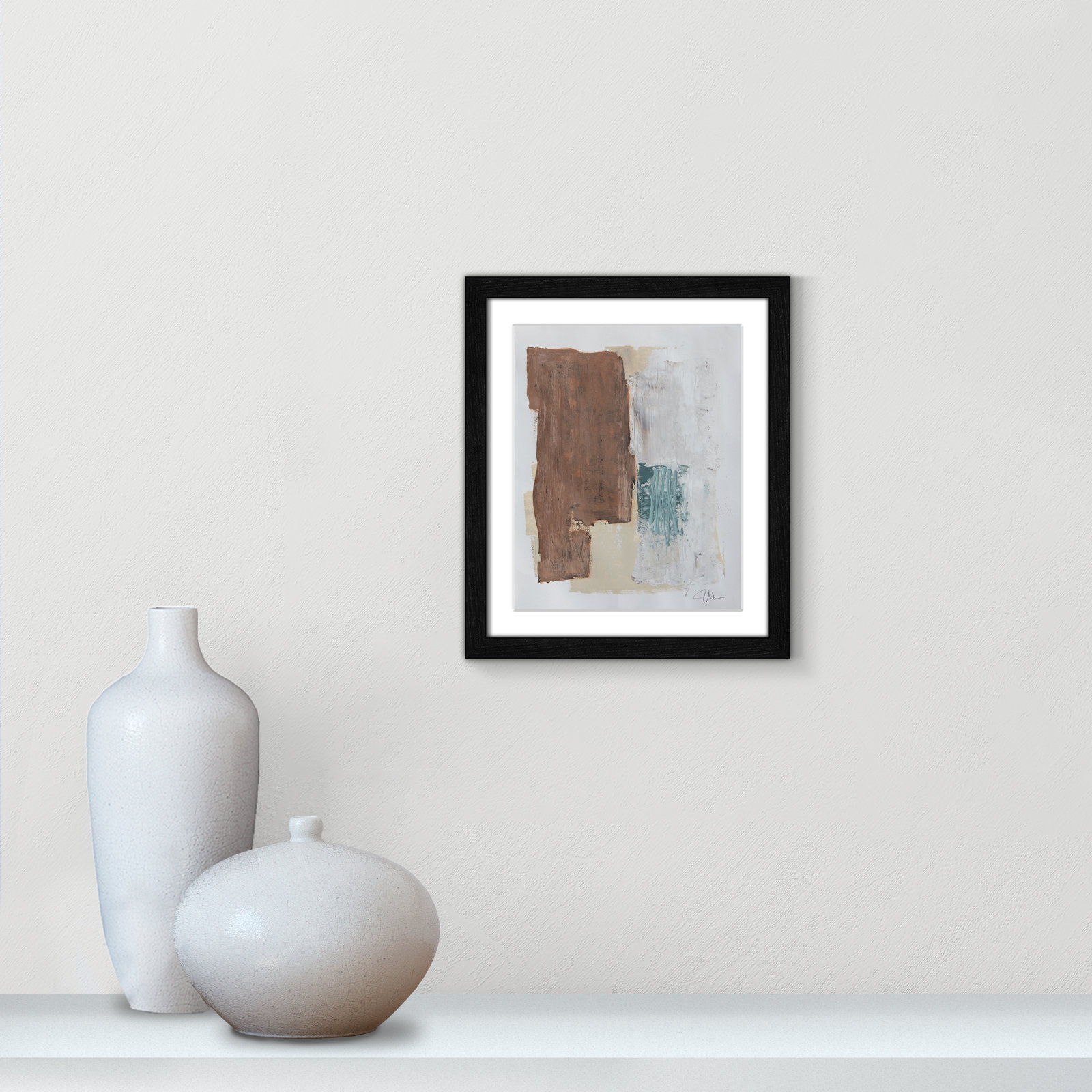 Together We Work I Print, Black Framed, 15" H x 13" W x 0.75" D