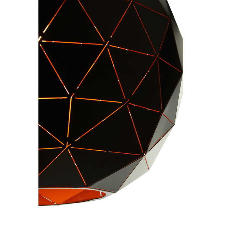 Cosima 1 - Light Single Pendant, Matte Black, Black/Gold