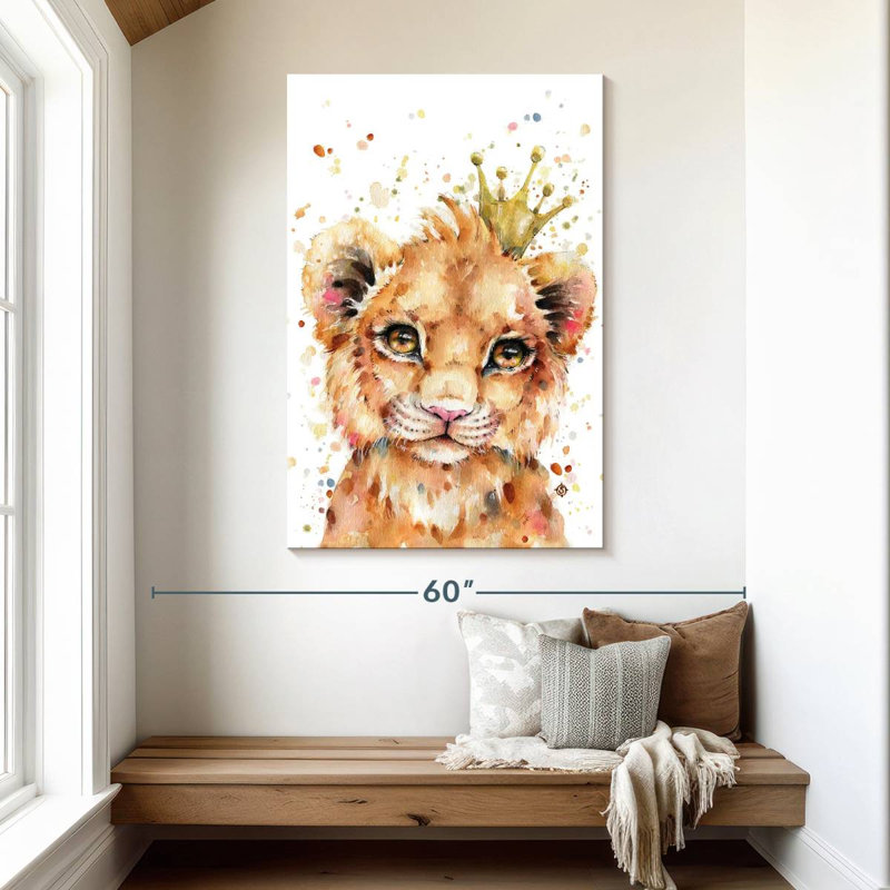 Petit lion Brampt, H 48 po x l 32 po