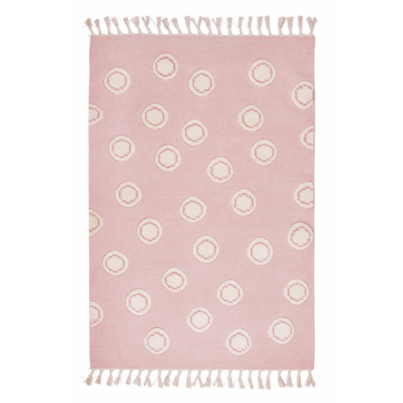 Ring Polka Dots Hand Woven Area Rug, Rectangle 160 x 230cm
