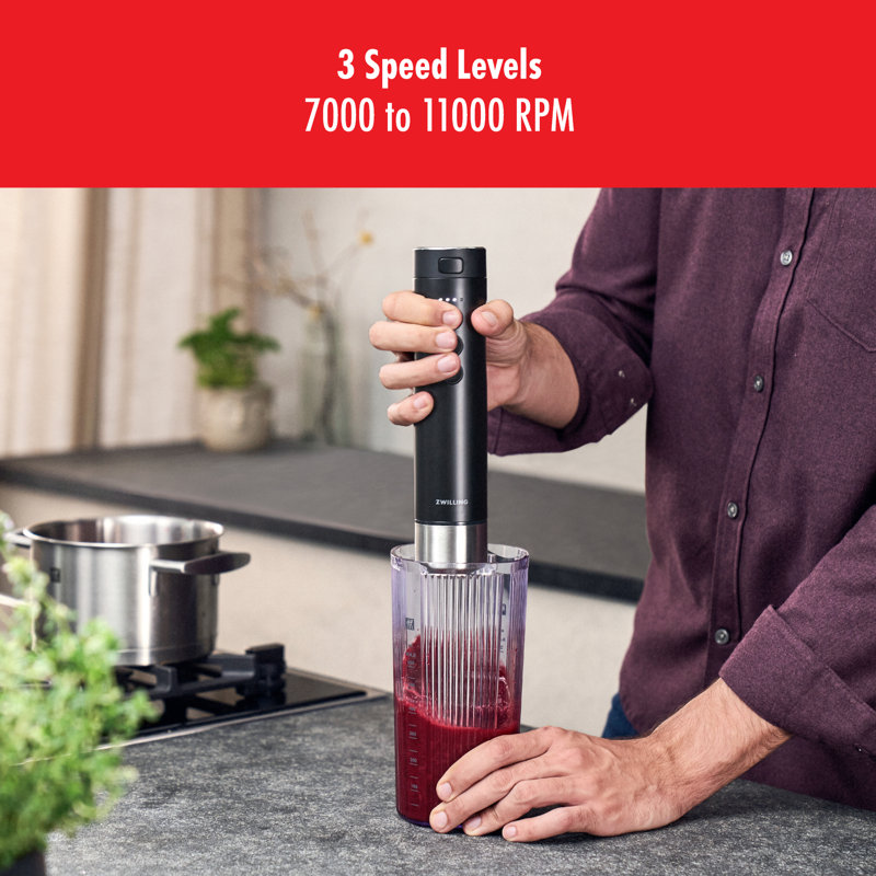ZWILLING Xtend Cordless Hand Blender And Accessory 4-Pc Set (Battery Not Included)