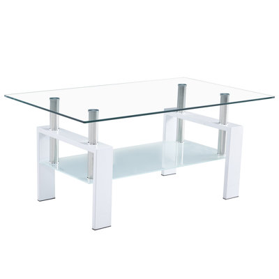 Table basse à 4 pieds avec rangement Alla
