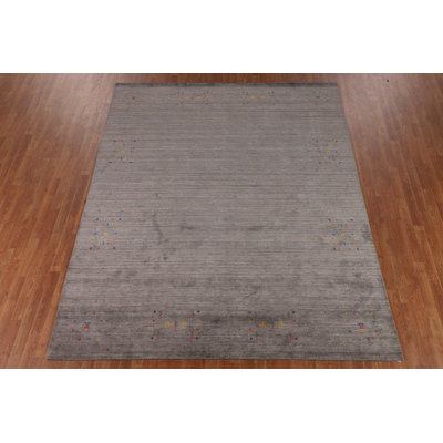 Tapis indien de couleur terre Gabbeh 8 x 10