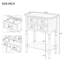 Weinman Modern Rustic Narrow Console Table with 3 Drawers and Bottom Shelf for Hallways, Entryways, or Behind Sofas-1354423994