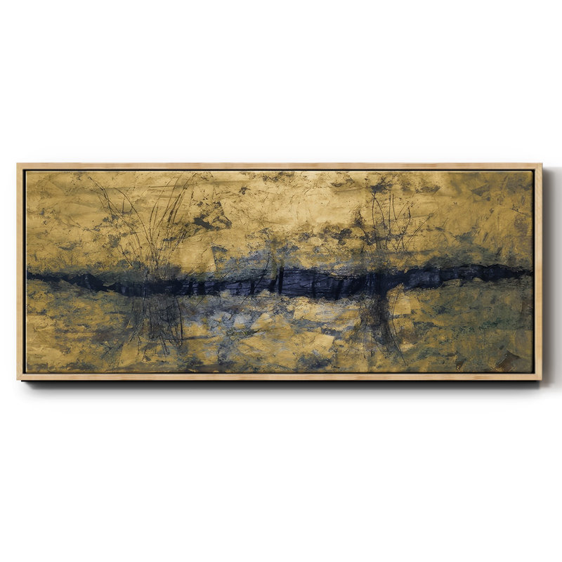 Etched Gold - Framed Canvas