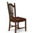 Dover Kitchen Dining Chairs - Slat Back Wood Seat Chairs, Set of 2, Mahogany-415261317