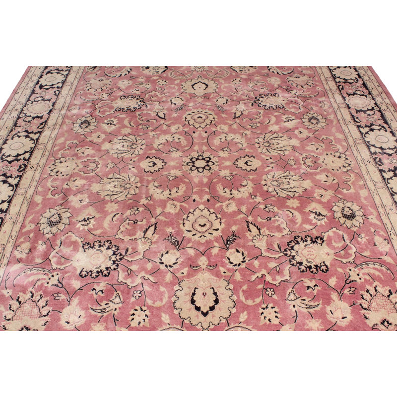 Tapis turc rouge et noir 8 x 10 8 po