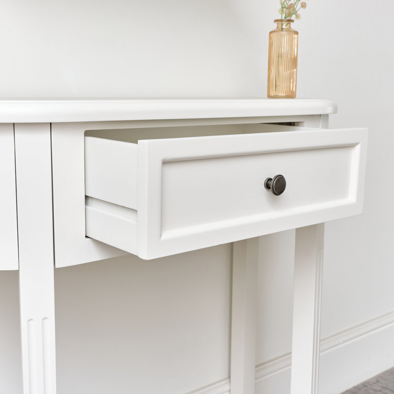 Half Moon Table - Daventry Range, White