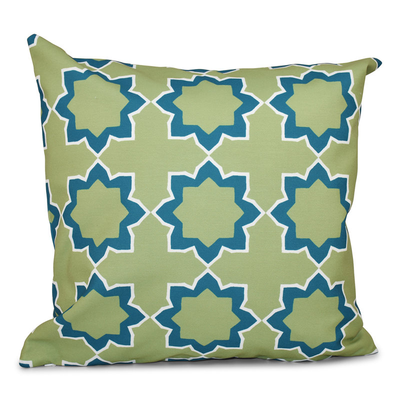 Housse et insert de coussin Happy Hippy, H 20 po x l 20 po, Bleu sarcelle