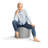  Moseley 16" Square Bean Bag Pouf Ottoman, Water-Repellent-1269463977