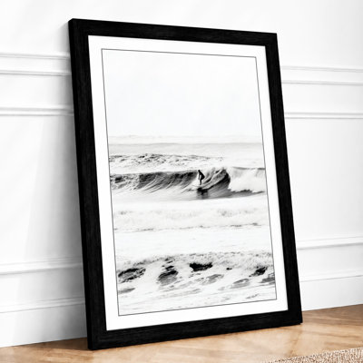 Tempestuous Shore Coastal - Framed Print