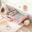 Lit plateforme avec tiroirs de rangement, structure de lit en bois massif avec garde-corps, petite tablette et crochets-109183414-109183409