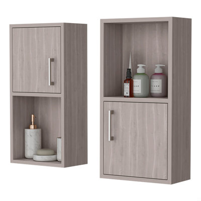 2 Bathroom Medicine Cabinets With Open Shelf