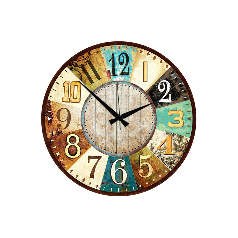 Elegant Decorative MDF Clock, 19.7 x 19.7 inches | 100% MDF, Thickness: 0.2 inches | Perfect for Home or Office Decor, Stylish Design, Adds a Modern Touch to Any Room