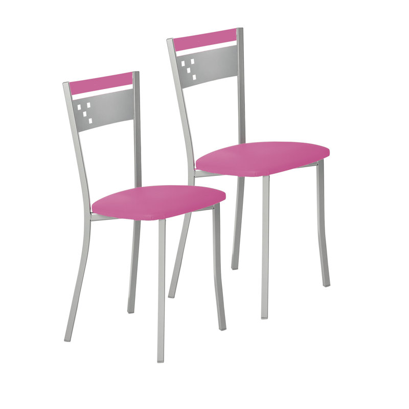 Ellie-Diane Upholstered Dining Chair, Pink