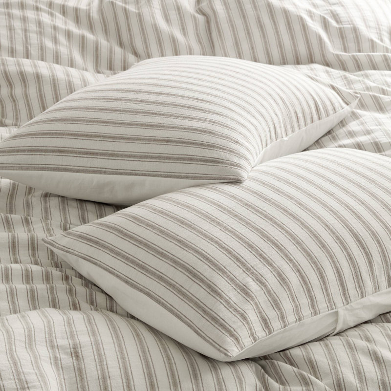 Ensemble de housse de couette 3 pièces Etta, Tanné, Housse de couette très grand et 2 très grandes t