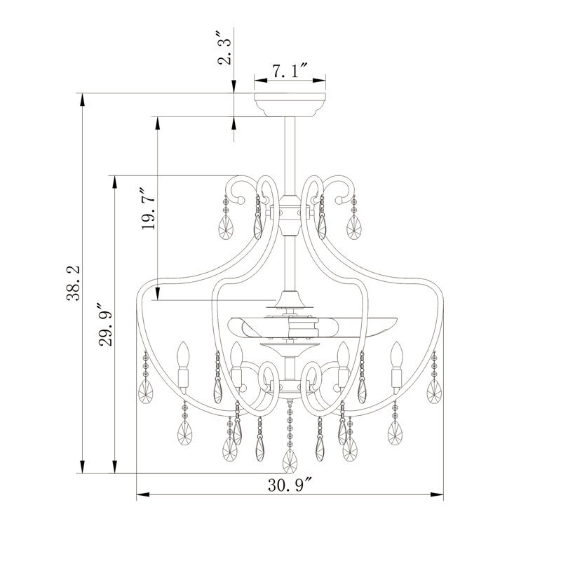 Harwich 52'' Ceiling Fan with Light Kit
