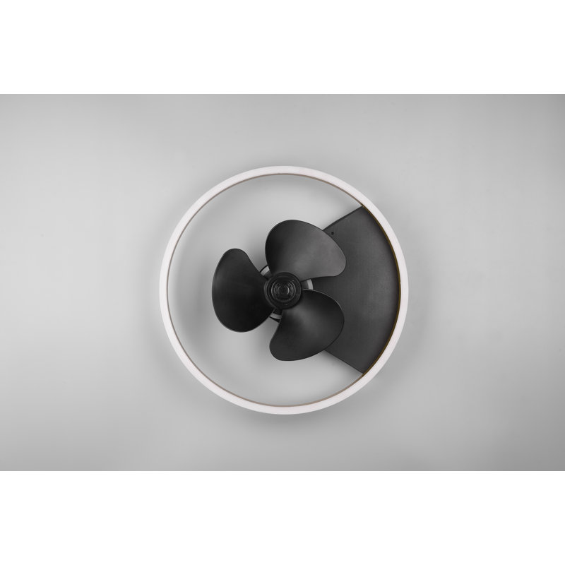 Donnelle 50cm Ceiling Fan with LED Lights, Black