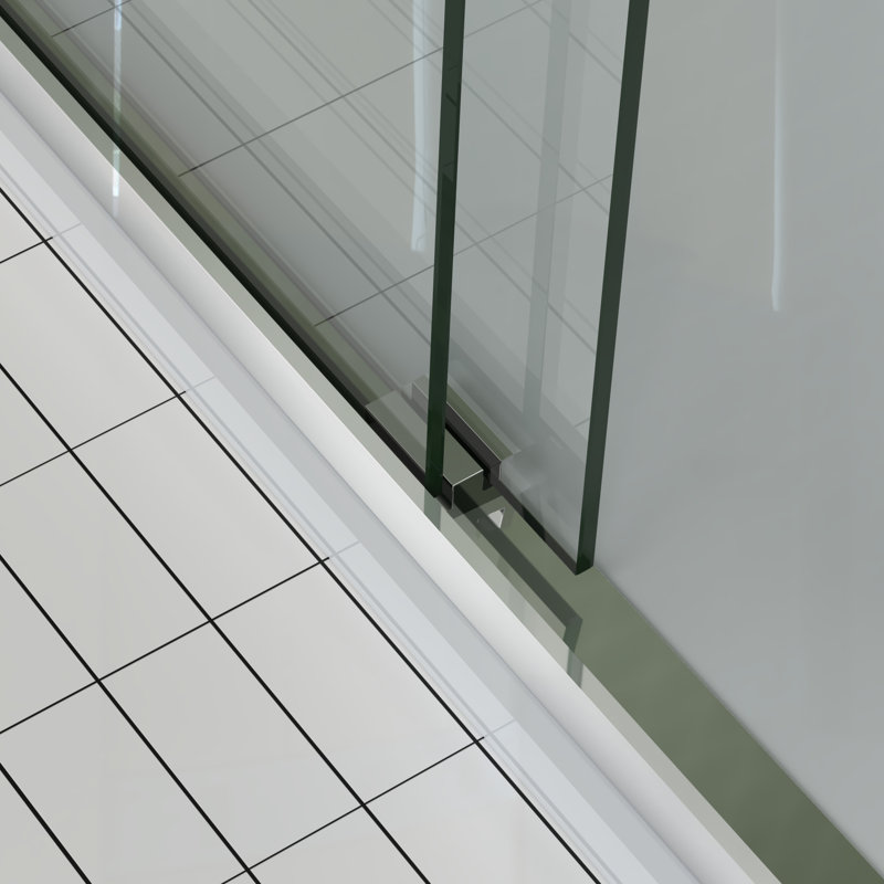 Porte coulissante de 60 po de largeur et 70 po de hauteur avec porte coulissante en aluminium et double poignée comme porte-serviettes