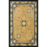 Antique Chinese - Ningxia Hallway Runner Wool Brown Rug
