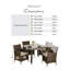 Amos Modern 4 Seat Outdoor Dining Set - Table & PE Rattan Chairs for Garden & Patio (Cover Included)-110351472