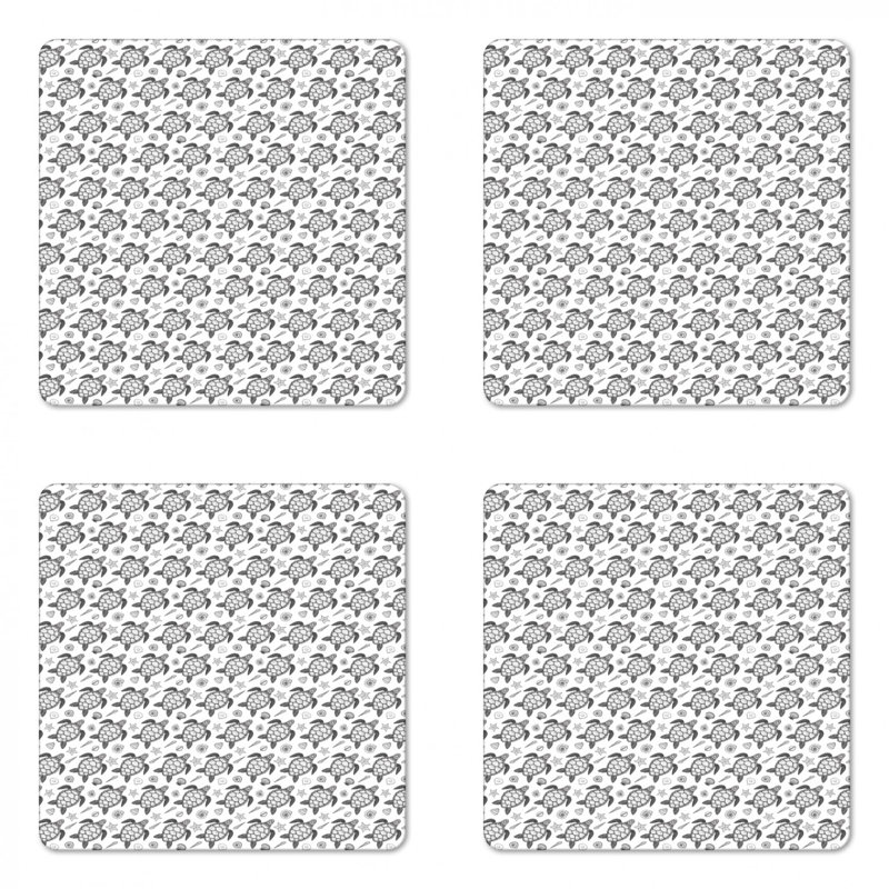Square 4 Piece Coaster Set