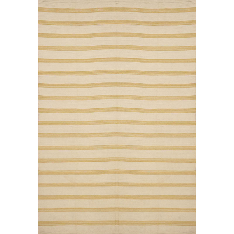 Striped Area Rug in Beige