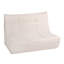 Canapé d'extérieur beige en mousse à compression Deko Living