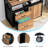 15.74"W X 29.92"H Mobile 2 Drawer File Cabinet With Doors-102052730