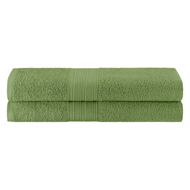 450 GSM Hannu Eco-Friendly 100% Ringspun Sustainable Cotton Bath Sheet, Vert terrasse