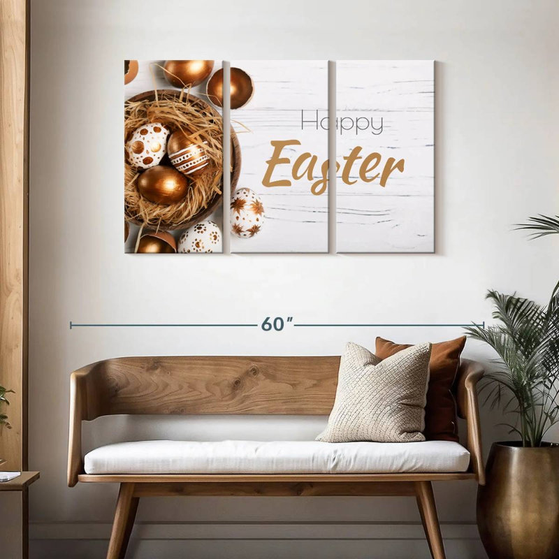 Bronze Easter Eggs, 28" H x 45" W