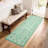 2x6 Floral Runner Rug, Washable Non Slip Foldable Rug for Hallway Kitchen, Green-1369980623-1369980592
